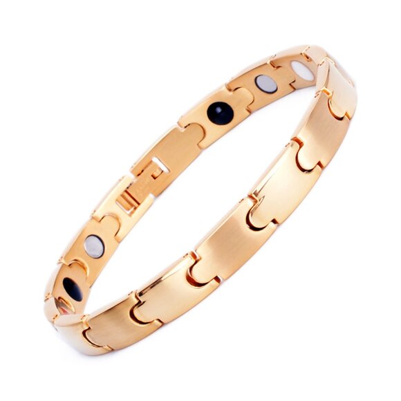 Titanium Steel Bracelet with Germanium Magnet - Picture 2 of 6